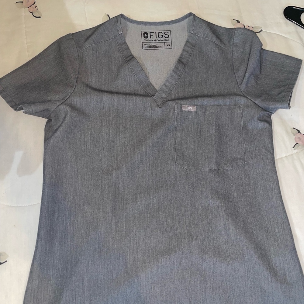 Figs Gray Scrub Set